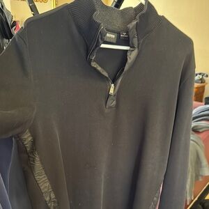 Hugo Boss Black Zip Up Sweater